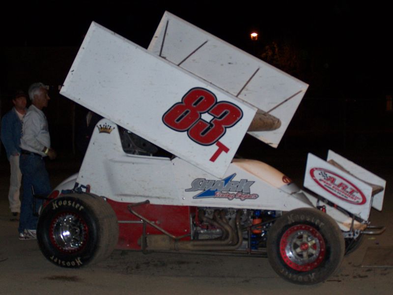 Rod Tiner's car at Tulare WoO 2008 driven br Brad Sweet